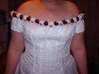 SIZE 22 WEDDING DRESS,  size 22 wedding dress,  has cream....