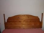 PINE HEADBOARD,  As new to fit double bed. Excellent....