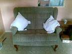 TWO SEATER Sofa,  Green and biege fleck,  very comfortable....